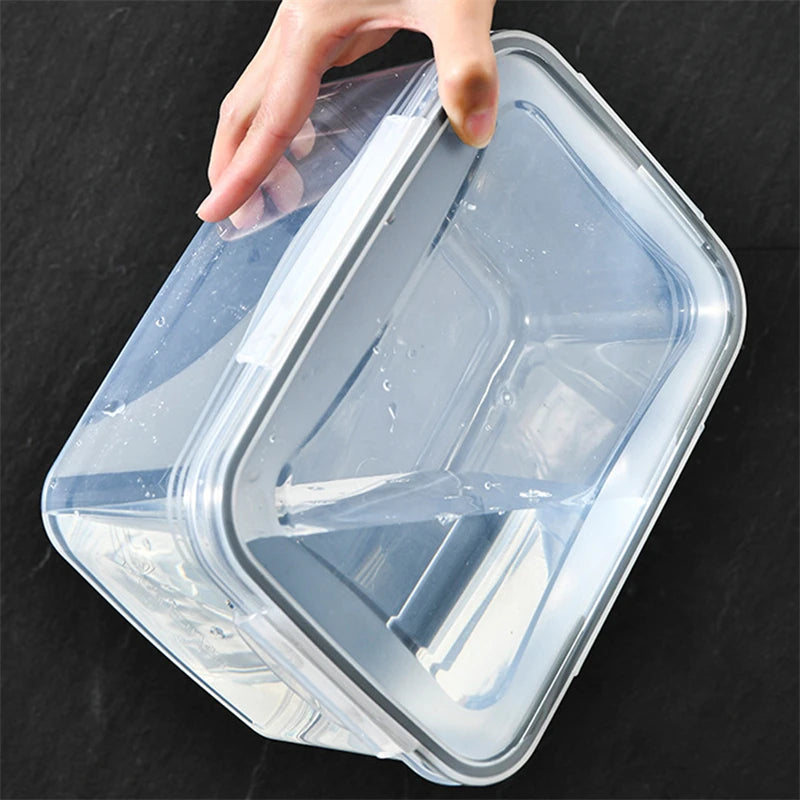 Kühlschrank-Aufbewahrungsbox – Frische Gemüse- und Obstboxen mit Abtropfkorb, Pantry-Küchenorganizer, Kühlschrank-Organizer, Für frisches Obst und Gemüse