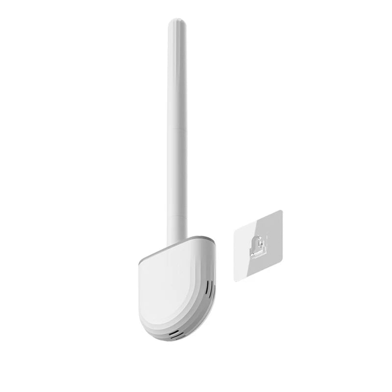 Wandmontierte WC-Bürste mit Silikon-Flachkopf – Toilettenreinigungsbürste für Badezimmer – Bürstenset zur gründlichen Reinigung