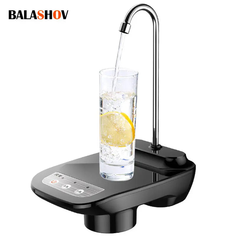 Automatischer Wasserflaschen-Dispenser – Wiederaufladbare Elektrische Wasserpumpe für Gallonenflaschen, Praktischer Wasserpumpen-Dispenser mit Ständer für Zuhause und Büro