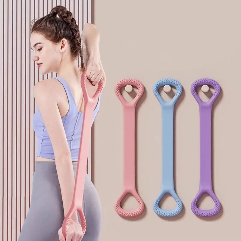 Elastisches 8-förmiges Widerstandsband – Perfekt für Fitness, Yoga, Krafttraining und Heimübungen, Effektives Gym Equipment