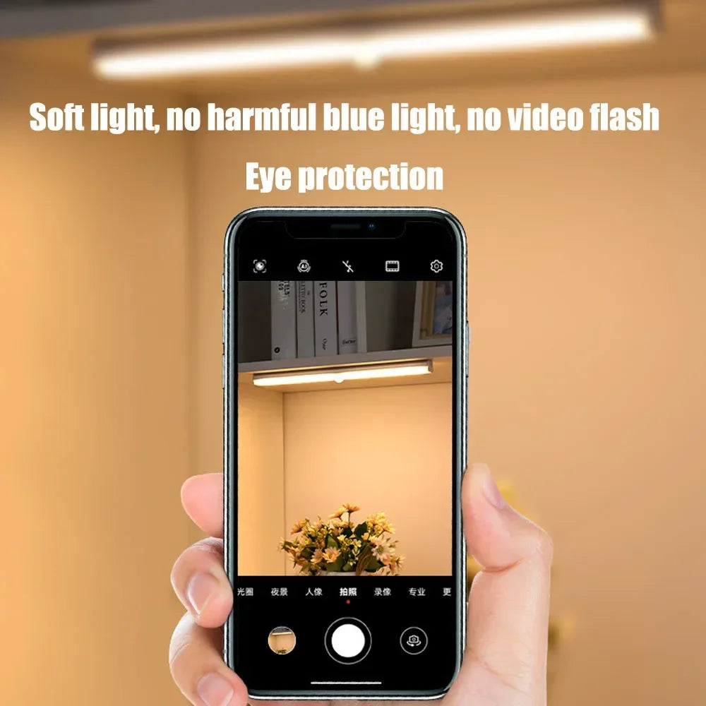 Xiaomi Motion Sensor Nachtlicht - Kabellose LED-Wandlampe mit USB-Aufladung und 3 Farben Dimmbar, Ideal zur Dekoration von Schlafzimmer und Schran