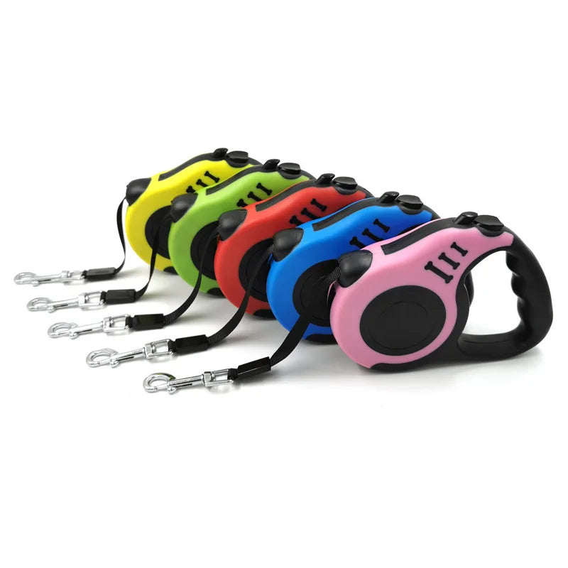 Retractable Dog Leash 3M/5M – Flexibles, automatisches Hundegeschirr für kleine, mittlere und große Hunde, perfekt für unterwegs