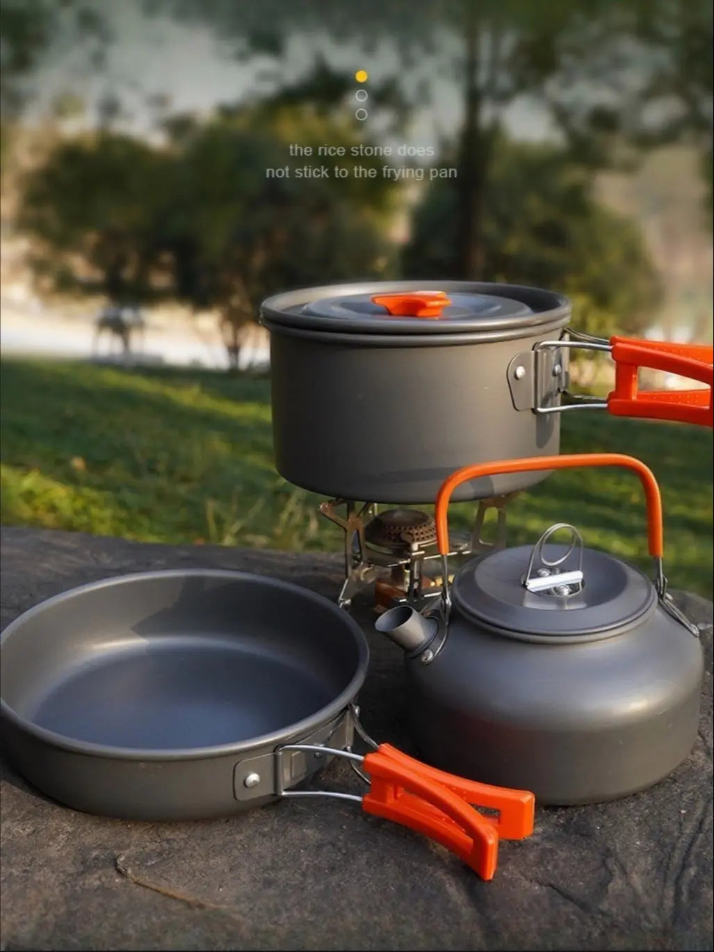 Camping Kochgeschirr Set aus Aluminium