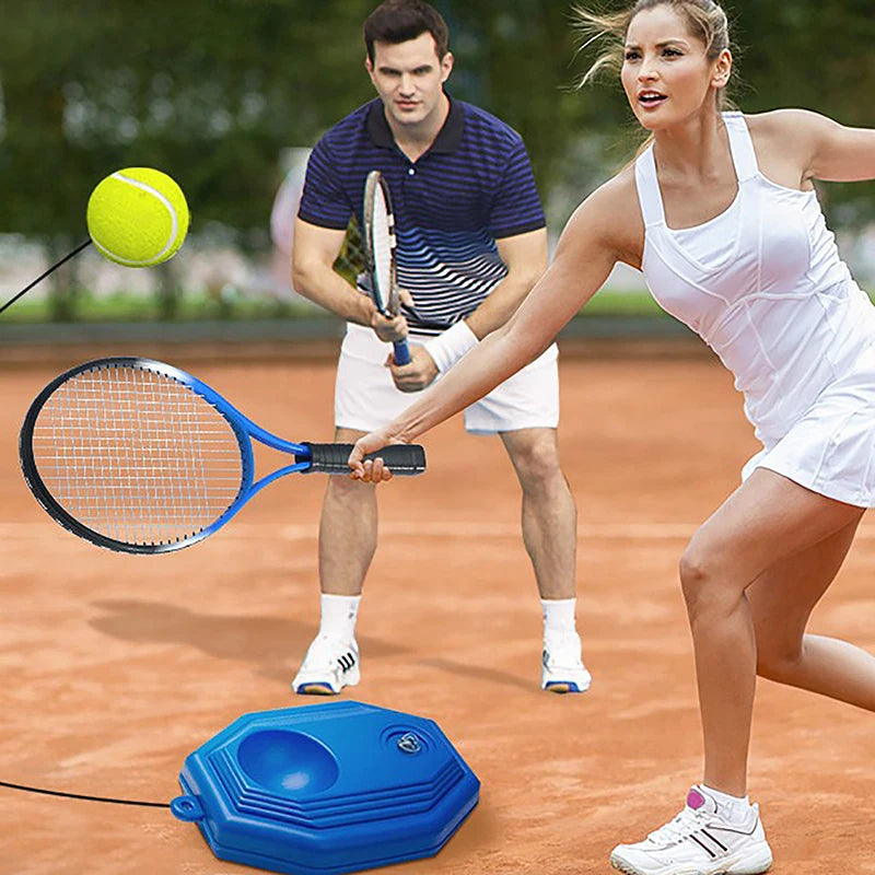 Hochleistungs-Tennis-Trainingshilfe mit elastischem Seil – Selbstständiger Rückprall-Tennis-Trainer, Solo Tennis Trainer für sichtbare Resultate