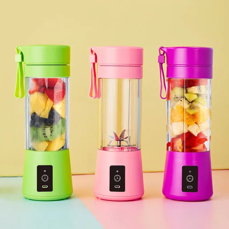 Mini-Fruchtsaftmixer: Tragbarer USB-Mixer mit 6 Klingen, für Gemüse- und Fruchtsäfte, Smoothies, 1800mAh