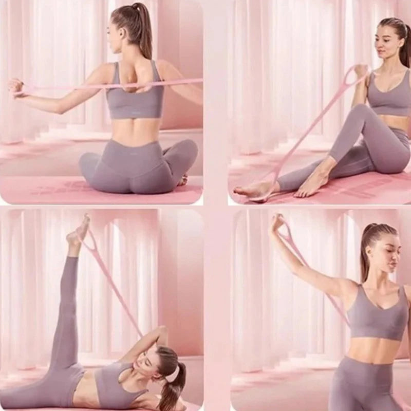 Elastisches 8-förmiges Widerstandsband – Perfekt für Fitness, Yoga, Krafttraining und Heimübungen, Effektives Gym Equipment