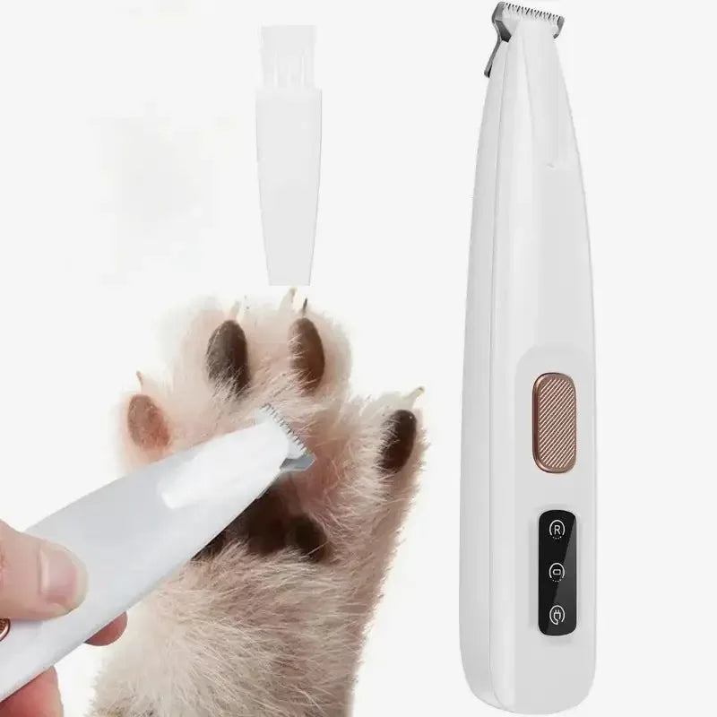 Premium Pfoten- & Felltrimmer für Hunde – LED-Beleuchtung, Wasserdicht, Breite 18 mm Klinge & Smart-Display für professionelles Grooming