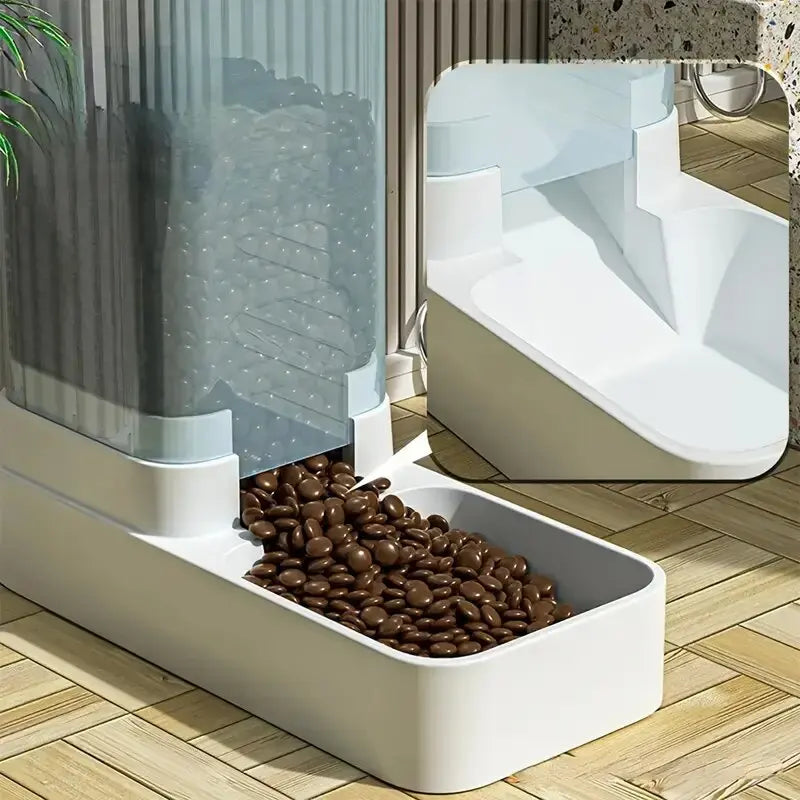 Automatischer Hunde-Futter- und Wasserspender – 1/2 Stück Set, selbstnachfüllend mit Schwerkraftsystem