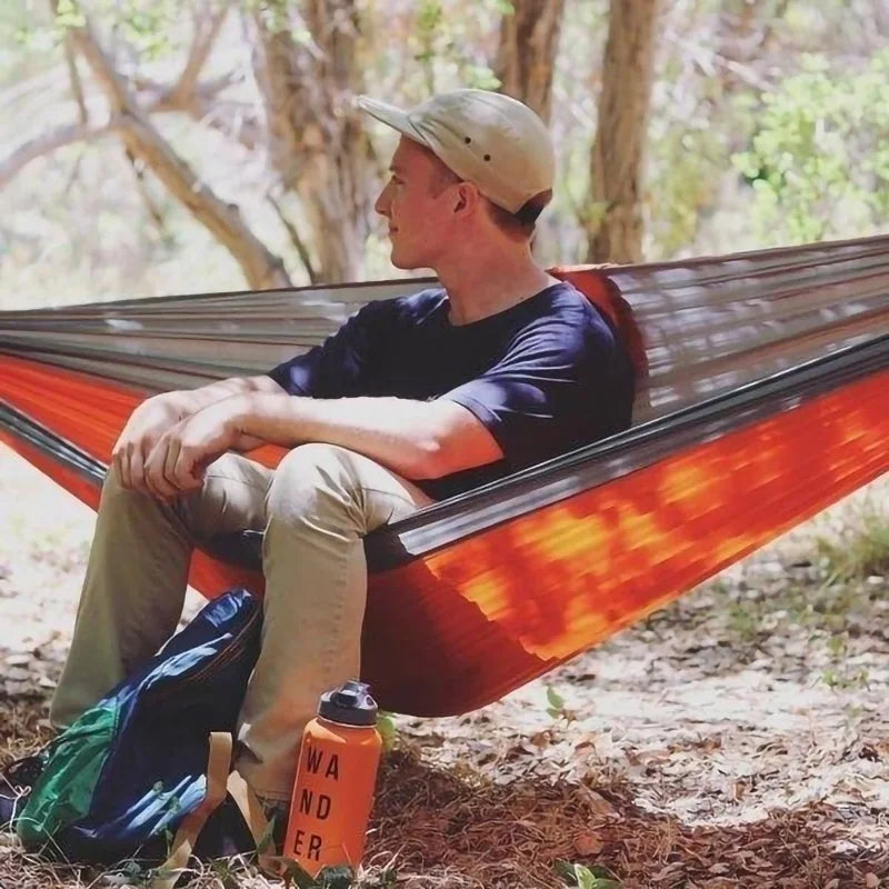 Ein-Personen-Portable Outdoor Camping Hängematte aus hochfestem Fallschirm-Nylon