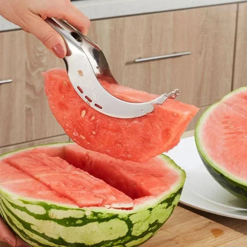 Edelstahl-Windmühlen-Wassermelonen-Cutter – Effizienter Obstschneider für Präzises Schneiden von Wassermelonen, Innovatives Küchenwerkzeug