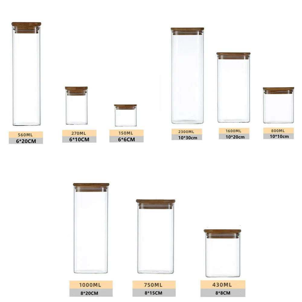 Vorratsglas mit Deckel: Transparenter Behälter für Tee, Kaffeebohnen, Snacks, Nüsse, versiegelte Aufbewahrungsbox