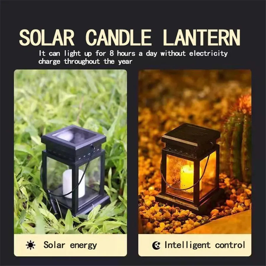 Solarbetriebene Gartenlaterne mit energieeffizienten LEDs – Ideal für dekorative Außenbeleuchtung in Ihrem Rasen, Patio oder auf der Terrasse