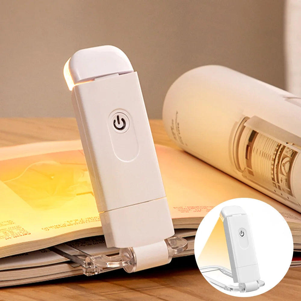 Augenschonende LED Leseleuchte mit USB-Aufladung – Kompakte Clip-Lampe für Lesen, Nachtlicht und Schreibtischbeleuchtung