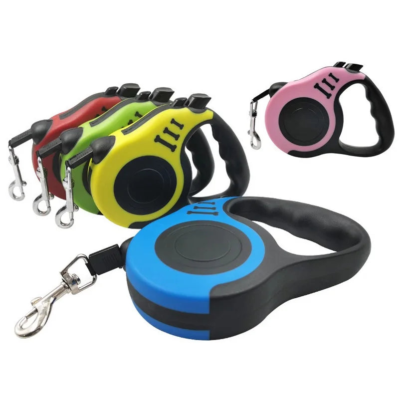 Retractable Dog Leash 3M/5M – Flexibles, automatisches Hundegeschirr für kleine, mittlere und große Hunde, perfekt für unterwegs
