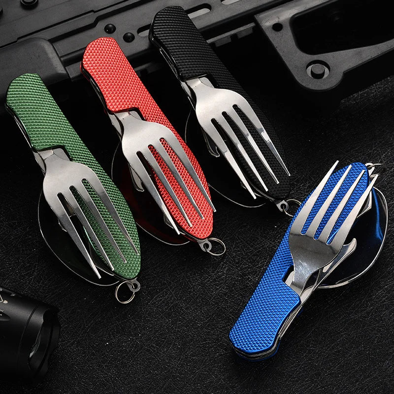 4-in-1 Faltbares Besteck-Set