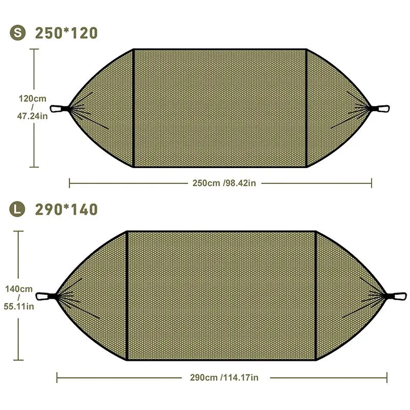 3-in-1 Camping Hängematte mit Moskitonetz