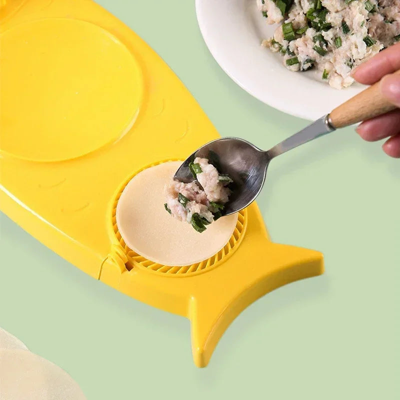 2-in-1 DIY Dumplings Maker Mold Machine - Perfekt für die einfache Herstellung von Teigtaschen zu Hause