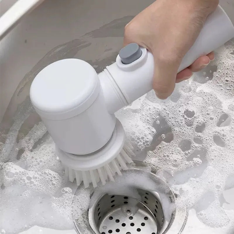 Kabelloser Handheld Power Scrubber – Multifunktionale Elektrische Reinigungsbürste für Küche und Badezimmer, Ideal für Geschirr, Töpfe und Pfannen