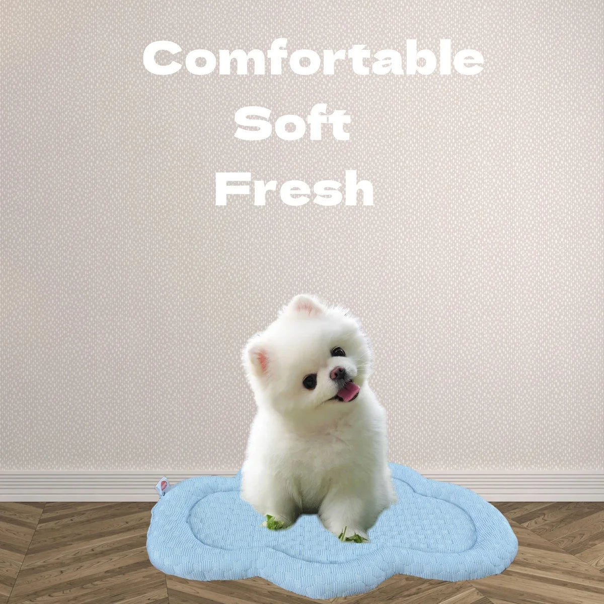 Kühlende Sommer-Katzenbett-Matte – Wolkenförmiges Eis-Pad für Hunde und Katzen, Premium Qualität, Ideale Kühlung für Haustiere, Blaues Kühlkissen für Hundebetten