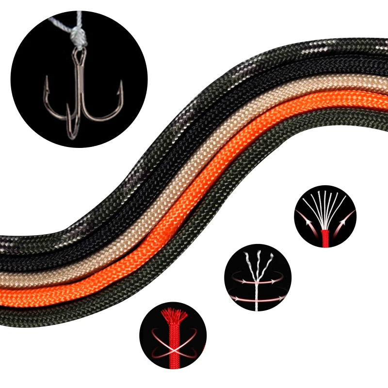 Militär 550 Paracord Seil 100M 50M 7 Strang 4mm Fallschirmschnur für Outdoor Camping Survival Ausrüstung DIY Armband Zeltleine