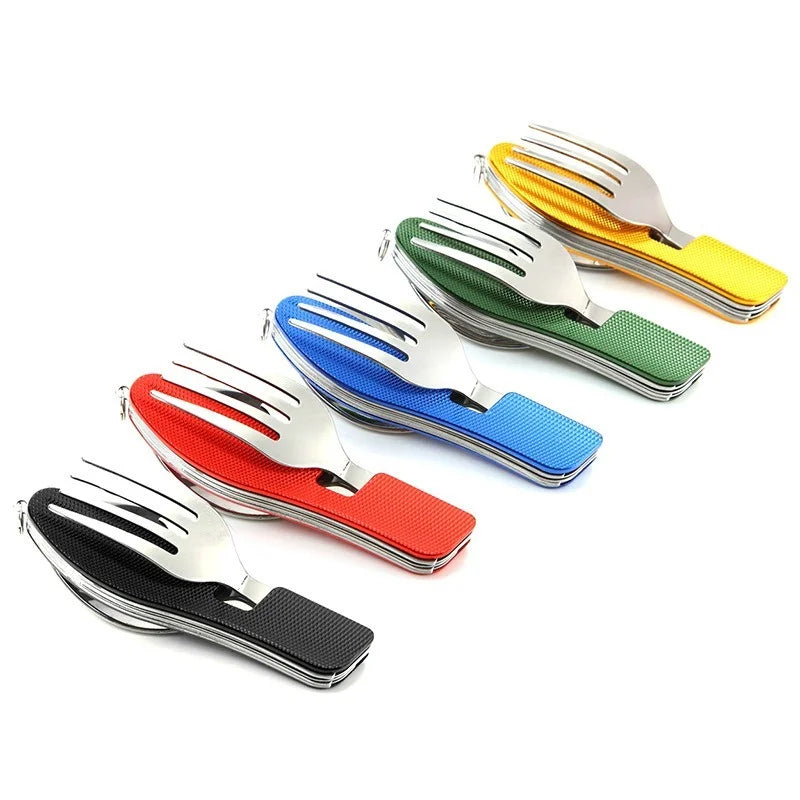 4-in-1 Faltbares Besteck-Set