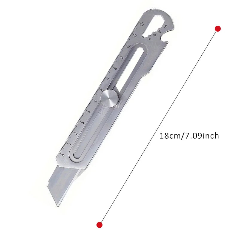 DELIXI Cuttermesser mit SK5-Klinge – Profi-Universalmesser, scharf & einziehbar, für Papier, Stoff, Film, Schaumstoff, Holz, Gummi & Kunststoff