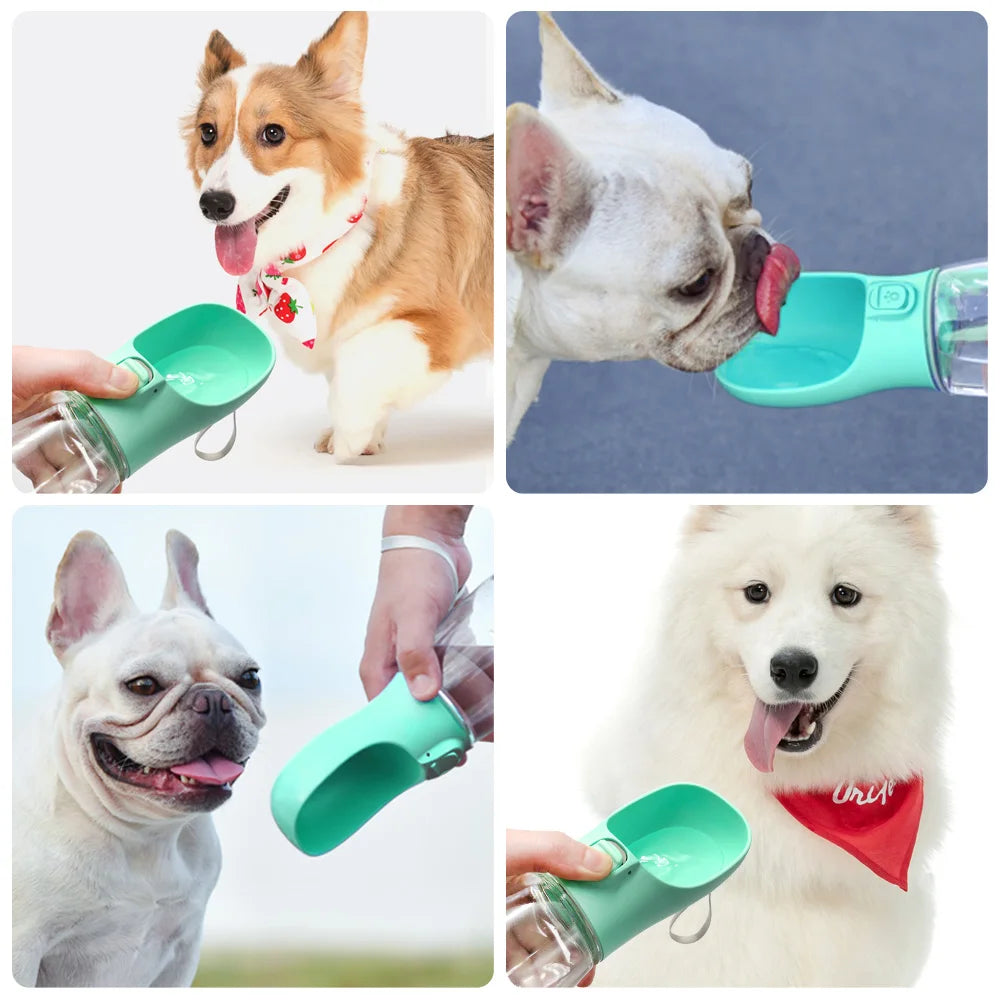 Tragbare Hundewasserflasche für Kleine und Große Hunde – Auslaufsicheres Trinkgefäß für Spaziergänge, Ideal für Chihuahua und Französische Bulldoggen, Kompakte Wasserflasche für Hunde