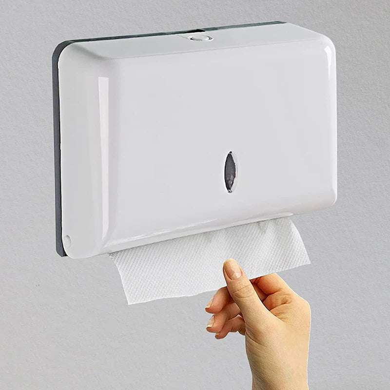 Toilettenpapierhalter ohne Bohren - Wandmontierter Spender für Papierhandtücher und Aufbewahrung, Moderner und platzsparender Papiertuchhalter