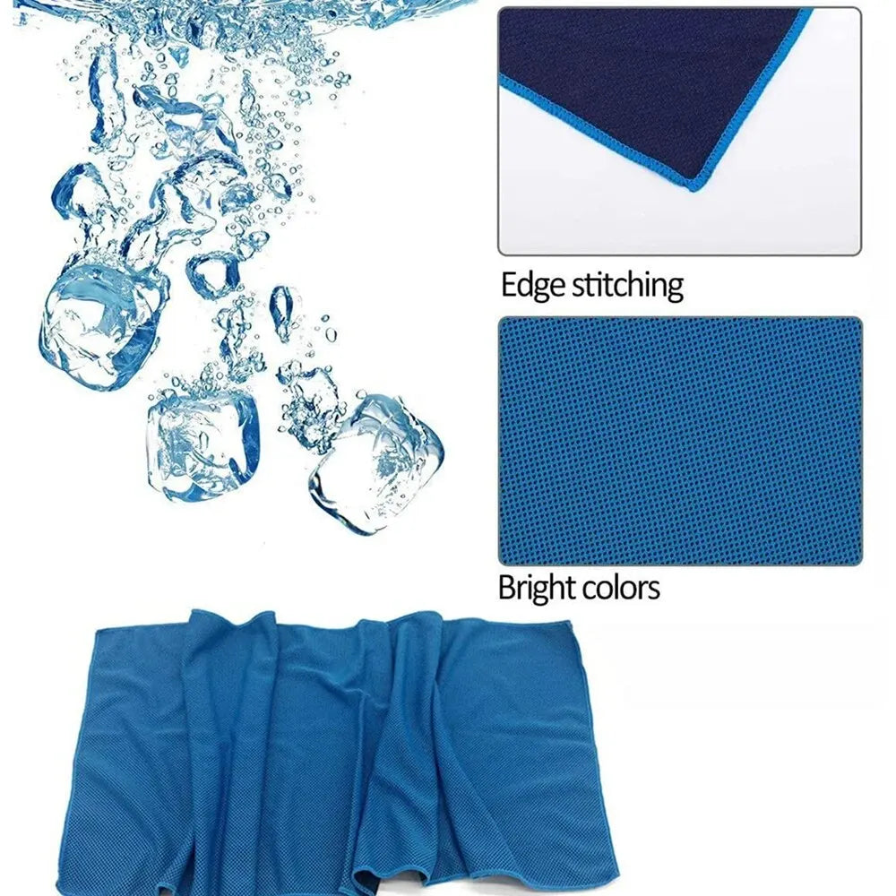 Kreisförmiges Kühltuch mit Silikonverpackung – Schnelltrocknendes Mikrofasertuch für Optimalen Komfort am Strand, Beim Sport und Fitness-Training