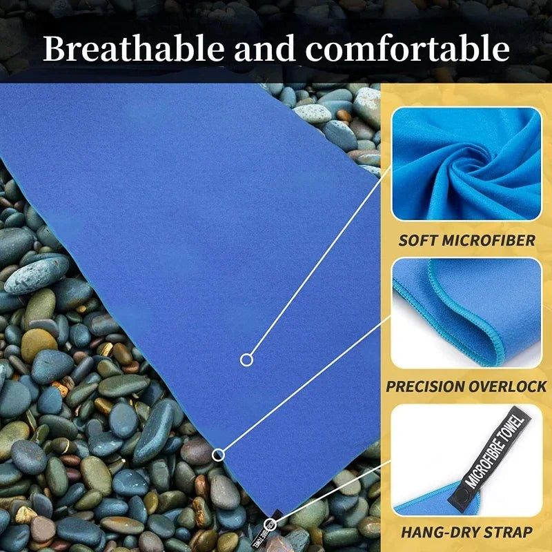 Schnelltrocknendes Mikrofaser-Handtuch – Kompakt, ultraleicht & super saugfähig, perfekt für Sport, Reisen & Outdoor