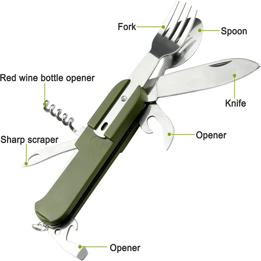 7-in-1 Multifunktionale Outdoor-Tischgeschirr