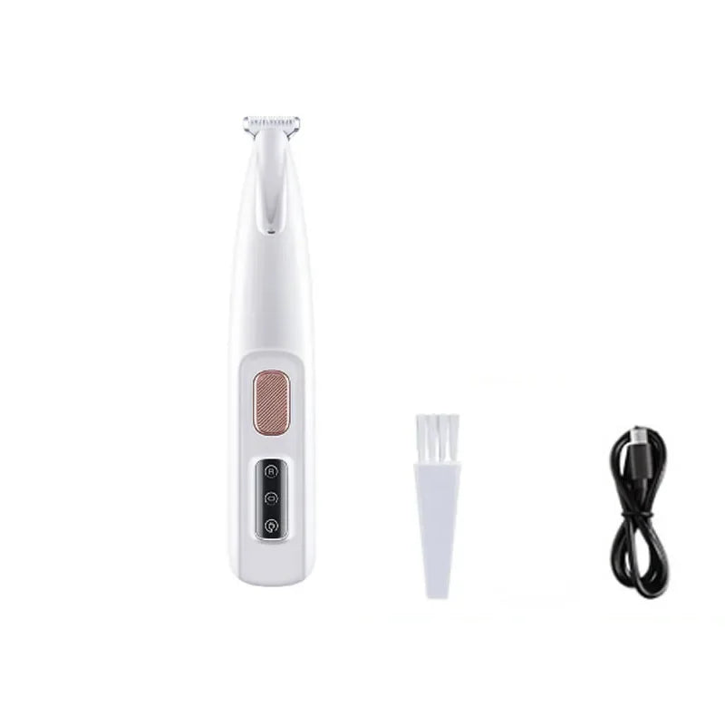 Professioneller Hundepfoten-Trimmer – LED-Licht, wasserdichtes Design & 18 mm Klinge für sanfte und präzise Fellpflege