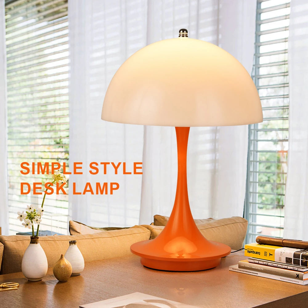 Kompakte LED Pilz-Tischlampe mit USB-Aufladung – Dimmbare Blumenknospen-Leuchte für Schlafzimmer, Tragbare Nachttischlampe für Gemütliche Atmosphäre