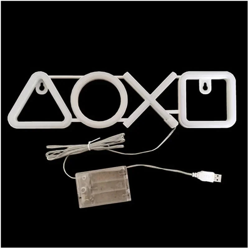 Neonlicht-Wanddekoration für Schlafzimmer - LED-Leuchtreklame mit USB-Schalter, ideal für Gamer Zimmer und Wohnzimmer, Gamer Neonschild