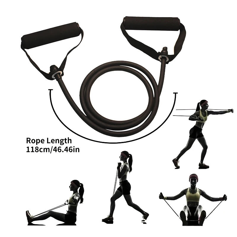 Widerstandsbänder mit Griffen – Trainingsbänder für Männer und Frauen | Fitnessbänder mit Griffen für Krafttraining zu Hause