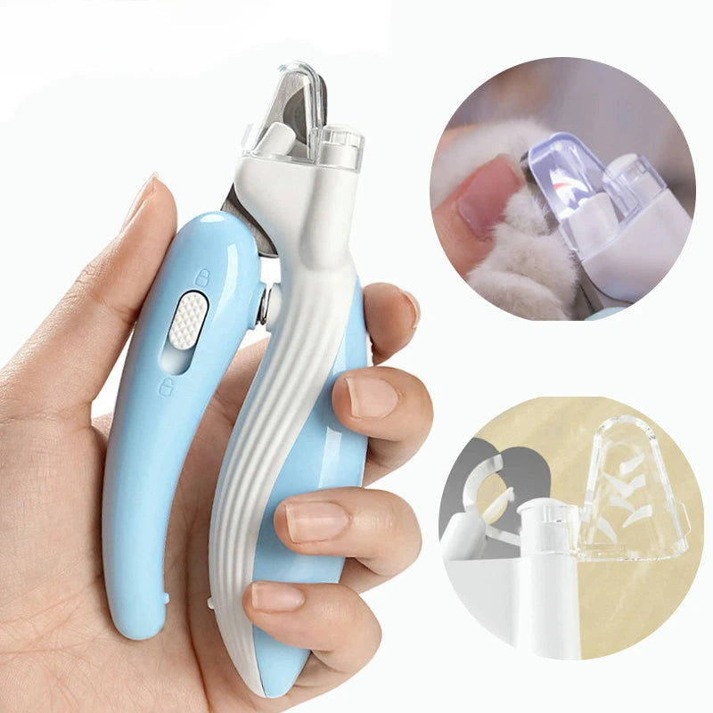 Professionelle Krallenschere mit LED – Für Haustiere jeder Größe, Sicheres Schneiden von Pfoten & Nägeln