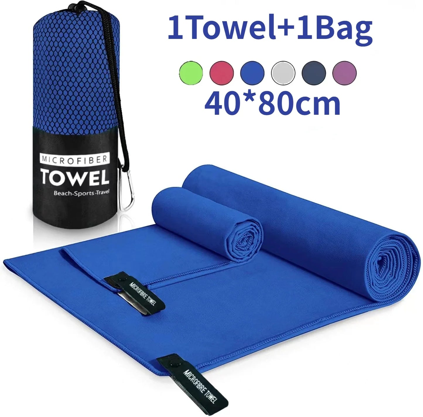 Schnelltrocknendes Mikrofaser-Handtuch – Kompakt, ultraleicht & super saugfähig, perfekt für Sport, Reisen & Outdoor