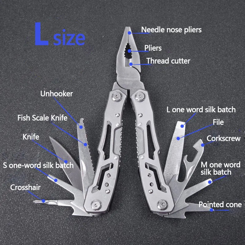 Multifunktions-Werkzeug: Klappzange mit Taschenmesser für Outdoor Camping