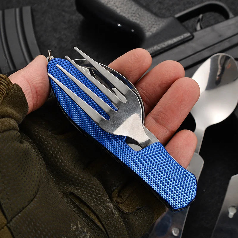 4-in-1 Faltbares Besteck-Set