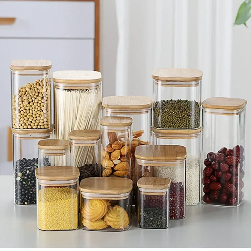 Vorratsglas mit Deckel: Transparenter Behälter für Tee, Kaffeebohnen, Snacks, Nüsse, versiegelte Aufbewahrungsbox