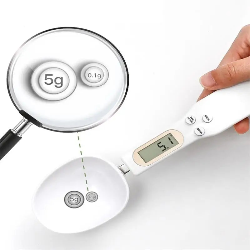 Digitale Messlöffel Küchenwaage mit LCD Display - Verstellbar und Elektronisch, Präzise Messung von Kaffee- und Backpulver, Perfekt für die Küche