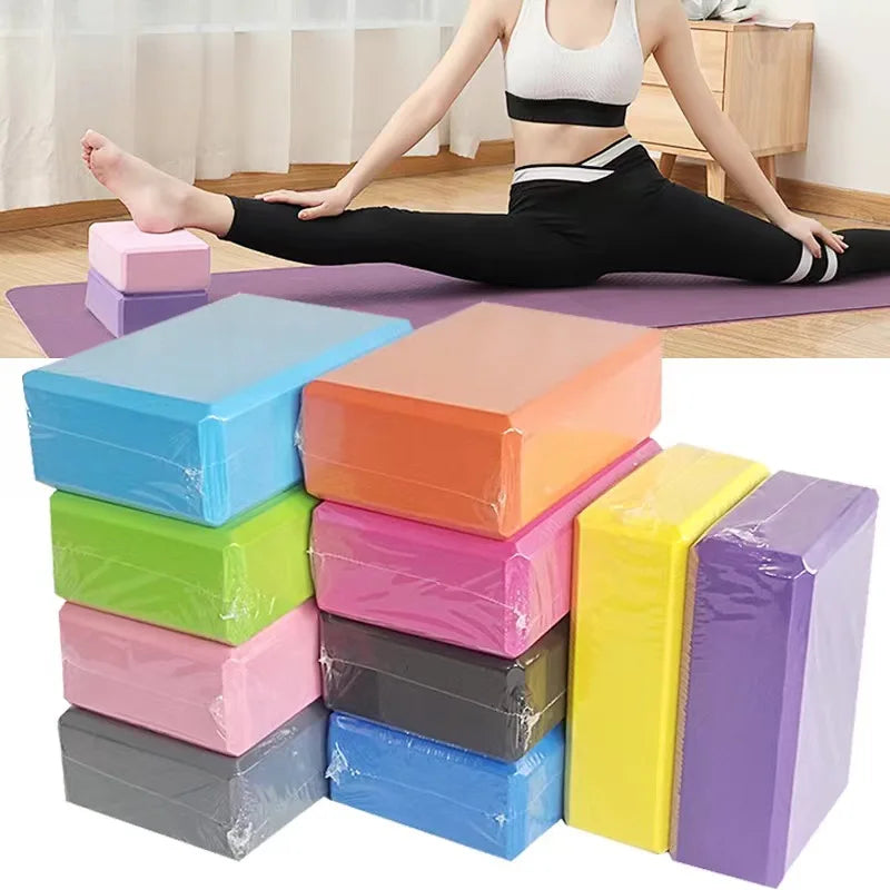 Yoga Block Set aus Schaumstoff – Multifunktionale Gym Blöcke für Fitness, Stretching, Körperformung und Dehnübungen