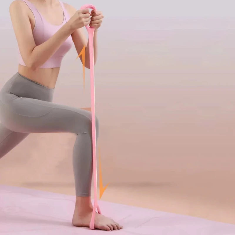 Elastisches 8-förmiges Widerstandsband – Perfekt für Fitness, Yoga, Krafttraining und Heimübungen, Effektives Gym Equipment