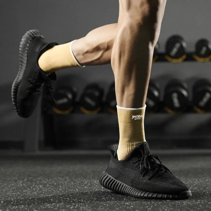 1 Paar Elastische, Atmungsaktive Knöchelstützen in Einheitsgröße für Running, Basketball und Radfahren – Optimale Unterstützung und Flexibilität