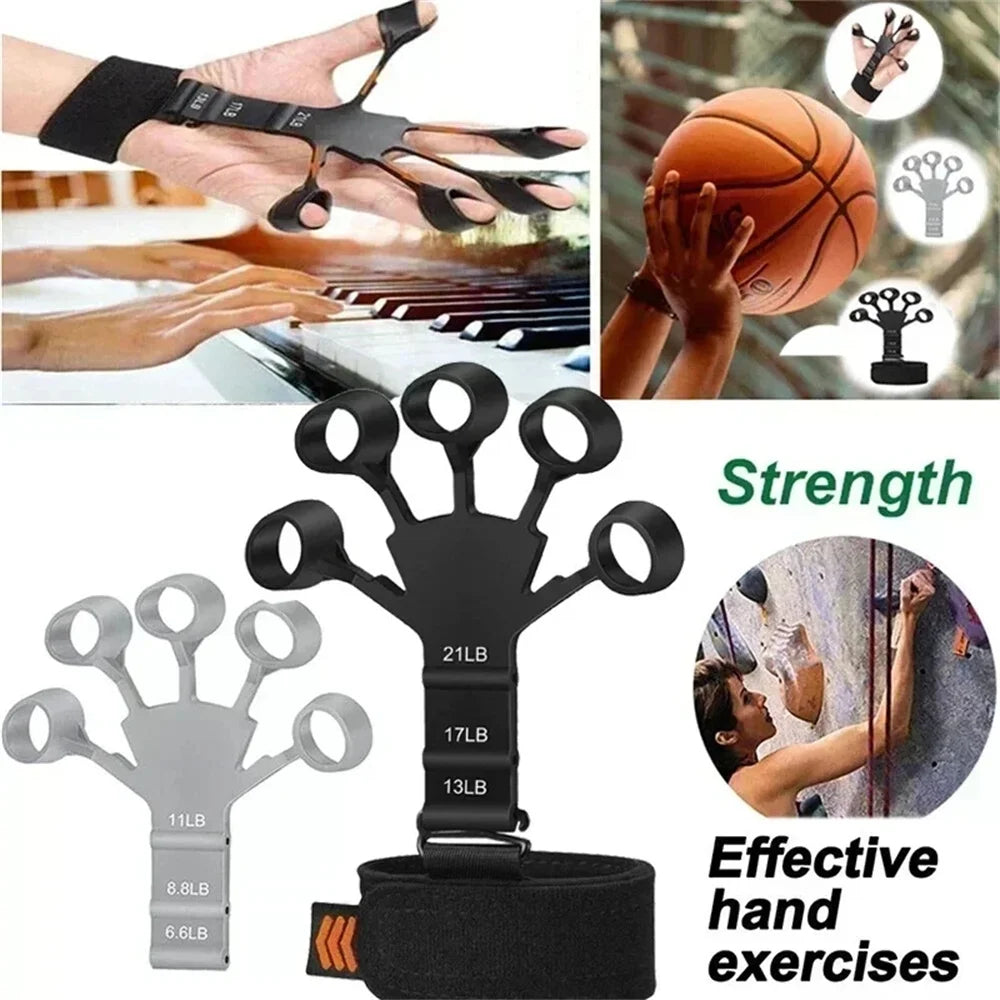 Fingertrainer aus langlebigem Silikon – Griffstärker und Finger-Dehner für Handtherapie, Arthritis-Behandlung und Fitnessübungen