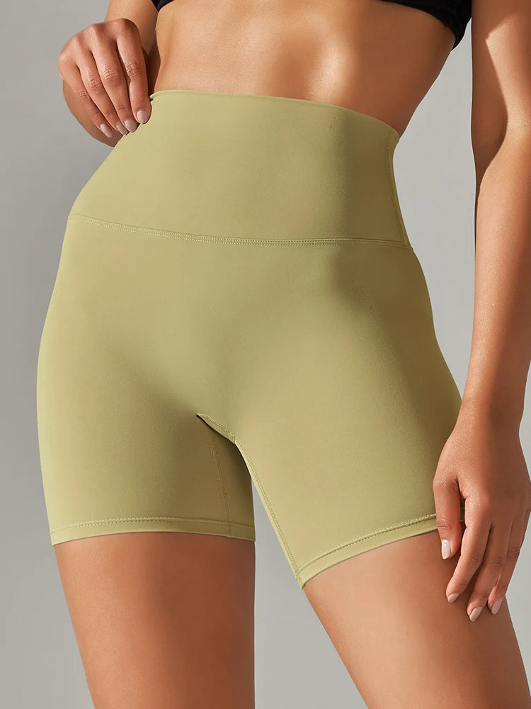 Hochwertige Sportshorts für Frauen – Squat-Proof, Hoher Bund, Atmungsaktiv, Schnell Trocknend, Perfekt für Yoga, Fitness und Radfahren
