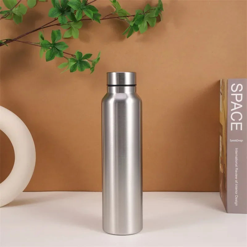 Hochwertige 1000ml Edelstahl Wasserflasche – Einlagige, strapazierfähige Trinkflasche für Gym, Sport & Outdoor
