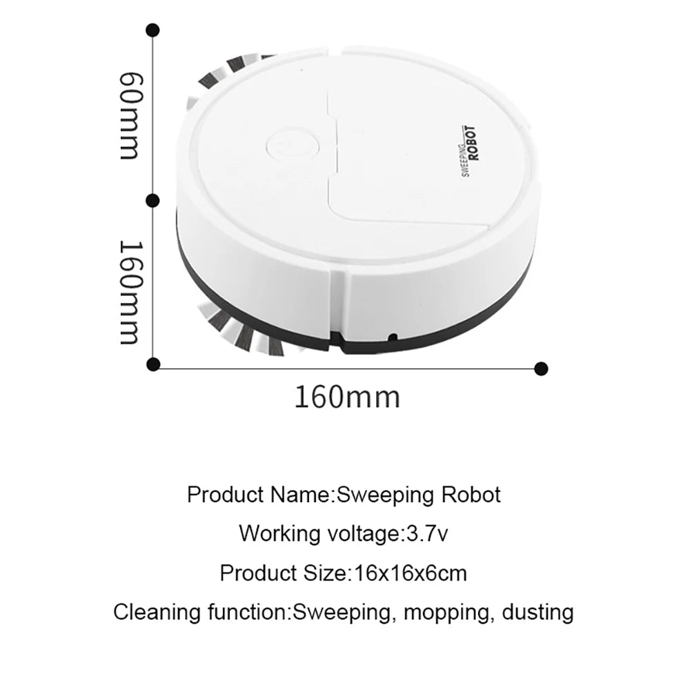Vollautomatischer Saug- und Wischroboter – Intelligente 3-in-1 Reinigungsmaschine für Haushalte, Ideal für Bequeme Reinigung