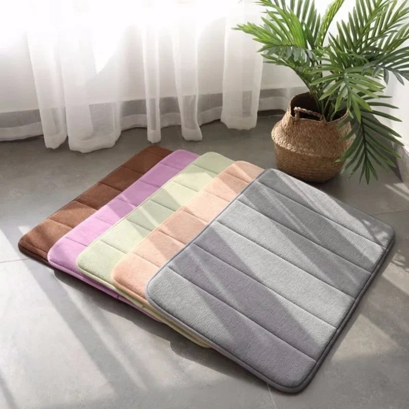 Super Absorbierende Badezimmermatte – Weicher Memory Foam Teppich für Badezimmer, Schlafzimmer und Toilette – Rutschfester Duschvorleger als Stilvolles Wohndekor