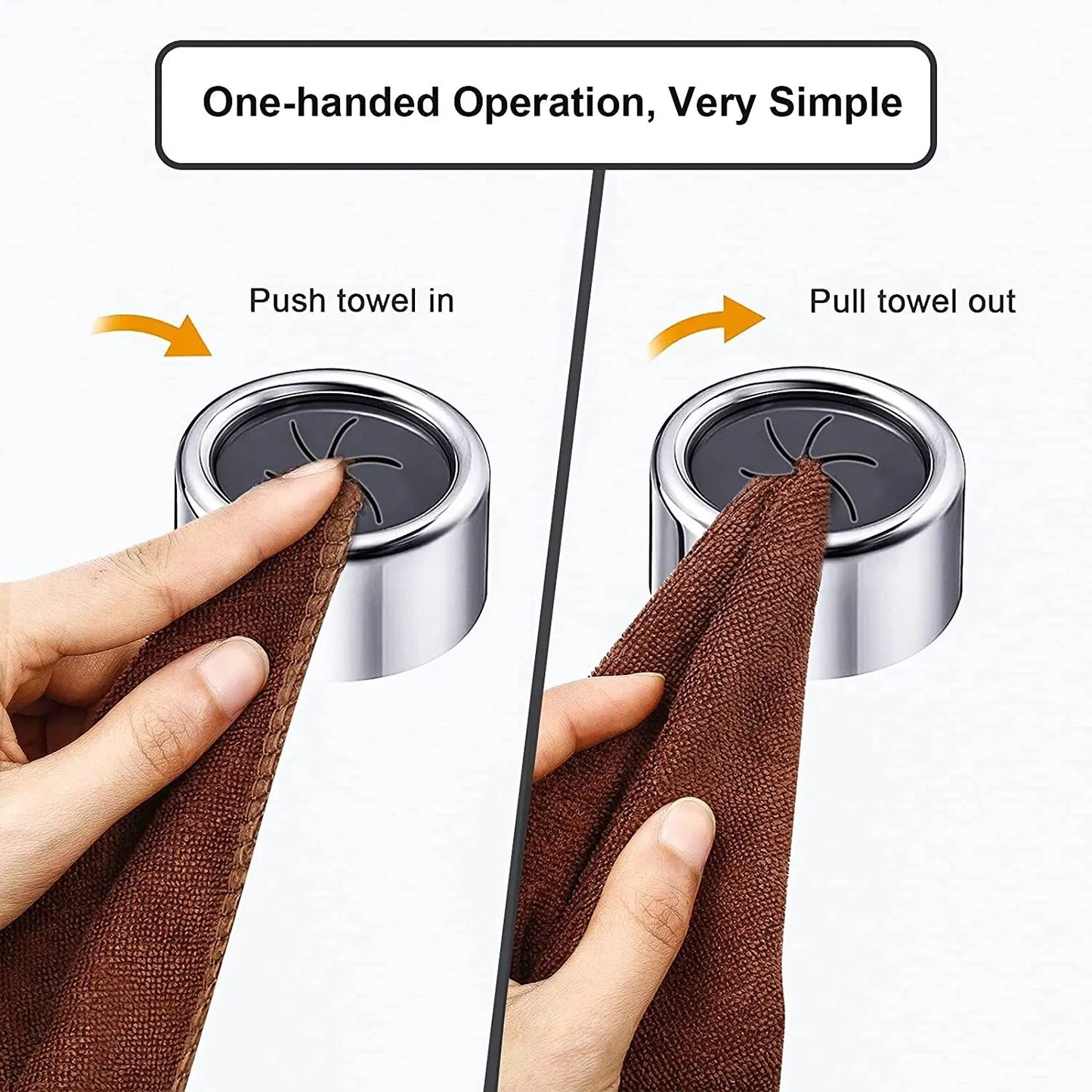 3 Stücke Geschirrhandtuch-Klemmen für die Küche – Halter ohne Bohren, ideal für Handtücher, Spülschwämme und Haushaltswaren – Praktische Wandhaken